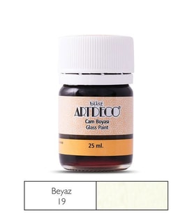 Artdeco Cam Vitray Boyası 25 ml. 19 BEYAZ 