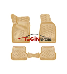 Audi A4 B7 2004-2008 3D Havuzlu Paspas Bej
