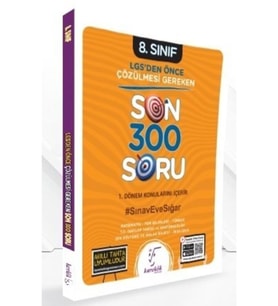 Karekök Yayınları Karekök 8. Sınıf 1. Dönem Lgs Den Önce Çözülmesi Gereken Son 300 Soru Karekök Yayınları (Çok Renkli)
