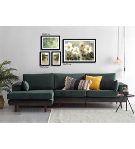 Çerçeveli Doku Efektli Tablo Seti 120x65 cm