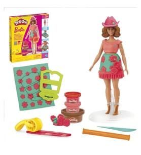 HASBRO PLAYDOH G1360/G1354A BARBIE FLORALS AND FRINGE OYUN SETİ 5+