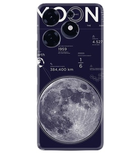 Tecno Spark 10 Pro Kılıf Resimli Desenli Baskılı Silikon Moon info 1424