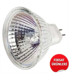 (5 Adet) Horoz 50 Watt Çanak Ampul Seti - MR16 Duy - 220V Şebeke Elektriği ile Çalışır