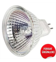 (5 Adet) Horoz 50 Watt Çanak Ampul Seti - MR16 Duy - 220V Şebeke Elektriği ile Çalışır