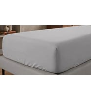 Tek Kişilik Düz Penye %100 Pamuklu Lastikli Çarşaf (100x200 cm - Newsheet Gri)