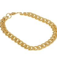 Unisex Gold Renk Çelik Bileklik
