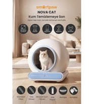 Smartpaw Nova Cat Akıllı Otomatik Kedi Tuvaleti Mavi (Türkiye Garantili)