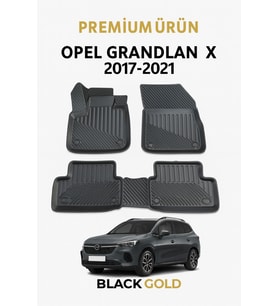 Opel Grandland X 2017-2021 Uyumlu 3D Oto Paspas Premium