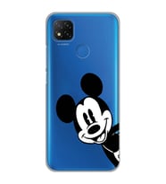 Xiaomi Redmi 9C / 10A Uyumlu Mickey Mouse Tasarımlı Şeffaf Telefon Kılıfı