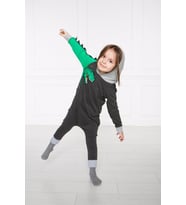 Unisex Çocuk Dinozor Tulum - Bebek Kostüm (Desenli)