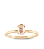 0.35 Karat Laboratuvar Pırlanta Morganite Yüzük - HRD Sertifikalı
