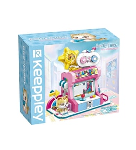 KP28019 Keeppley Orange Cat Game Room Blok Seti -Vagon life
