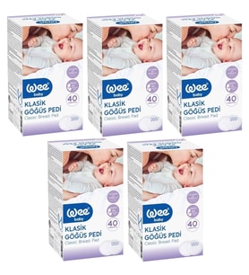 Wee Baby 132 Klasik Göğüs Pedi 40lı- 5 Adet