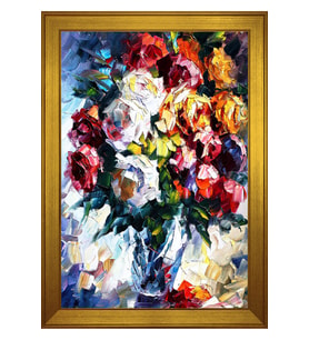 Manzara Temalı Kanvas Tablo 50 x 70 cm Gold Çerçeve