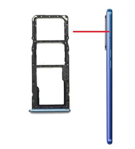 Realme 6 Sim Kart Tepsisi RMX2001 (Mavi)