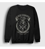 Presmono Unisex Siyah Tour Black Sabbath Sweatshirt 18566tt