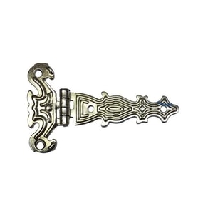 Dekoratif, Sac Tek Kuyruklu Menteşe - 40x68 Mm, Küçük, Nikel, 100 Adet