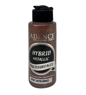 Cadence Hybrid Multisurface Metalik Boya 120 ml. HM-817 ANTİK KIRMIZI 