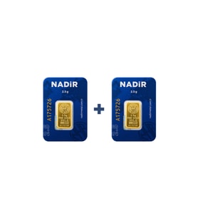 Nadir Gold 24 Ayar 5 Gram Külçe Altın (2 Adet 2,5 Gram Külçe Altın )