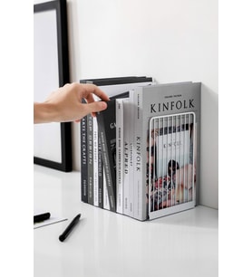 Dekoratif Metal Kitap Tutucu - Raf Düzenleyici