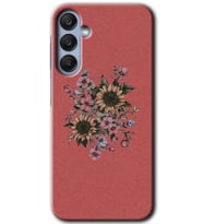 Galaxy A25 Kılıf HD Desen Baskılı Kılıf - Retro Çiçek