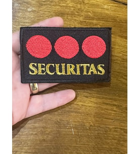 9X5 CM ÜTÜ İLE YAPIŞAN SECUTİTAS YAZILI ARMA DİKİŞ AKSESUARI