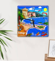 Fethiye Tasarımlı Duvar Saati