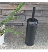 Sipahi Marble Siyah Paslanmaz Klozet Fırçalık