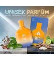 Adidas Vibes Chill Zone EDP 100 ml Unisex Parfüm – İtalyan Bergamotu & Deniz Minerali Notalı Ferah Koku