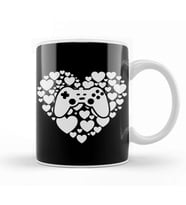 Video Gamer Heart Controller Valentines Day Kupa Bardak Porselen