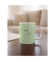 Devam Et Motivasyon Bardağı Tasarımlı Porselen Kupa Bardak Mug (Beyaz)