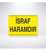 İsraf Haramdır