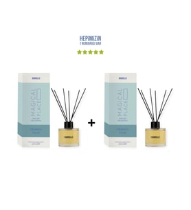 2x Okaliptus Paçuli Dekoratif Ortam Kokusu 120 ml Magical Place - Bambu Çubuklu (Standart)