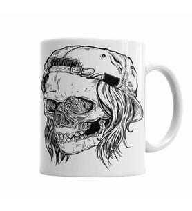 SKULL BONE Kupa Bardak Porselen