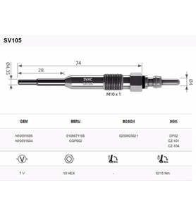 SVAC AUDİ A3-A4 1.9 TDI (ISITMA) BUJİSİ 4'LÜ TAKIM