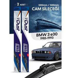 BMW 3 serisi (E30) convertible Silecek Takımı 1985-1993 Uyumlu 500MM/500MM
