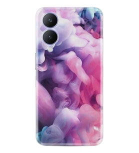 Vivo Y17s Kılıf Resimli Desenli Baskılı Silikon Pink Cloud 1305