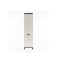 Hyperion Dolap 5 Raflı 3 Çekmeceli 4 Kapaklı 60x44x243 Antrasit-Aytaşı