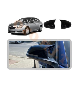 chevrolet cruze parlak siyah boyalı batman-yarasa ayna kapağı