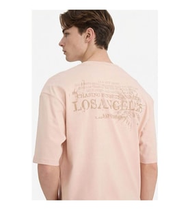 Defacto %100 Pamuk Pembe Erkek T-Shirt G1327AX/PN287