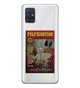 Samsung Galaxy A71 Uyumlu Pulp Ricktion Tasarımlı Şeffaf Telefon Kılıfı