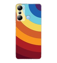 PrintiFy İnfinix Hot 20i Uyumlu Kamera Korumalı Renk Cümbüşü A Tasarımlı Şeffaf Silikon Kılıf