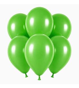 Yeşil Renk Lateks Pastel Balon (30 cm) - 6 Adet