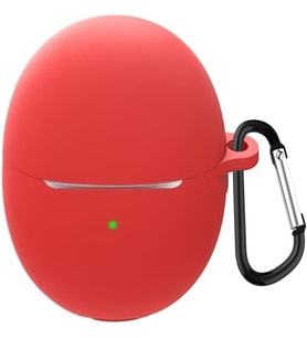 Huawei FreeBuds 5 için Kılıf Mat Silikon Kırmızı [FreeBuds 5 ile Uyumlu Kılıf - Kırmızı]