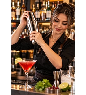 Paslanmaz Çelik Kokteyl Shaker Seti (750 ml + 500 ml)