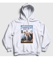 Presmono Unisex Beyaz Poster Dizi The Office Kapüşonlu Sweatshirt 345838tt