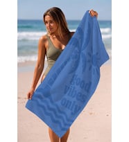 Valerine Life Plaj Havlusu 70x140cm Havuz Spa Sauna Spor Pamuklu Emici Mavi Yaz Modu