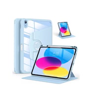 iPad Air 10.9 5.Nesil Uyumlu 360° Dönebilen Pino Tablet Kılıfı (Mavi)