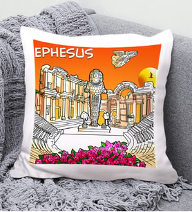 Efes Tasarımlı Yastık