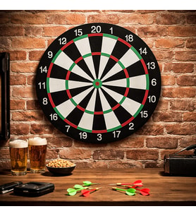 Profesyonel Dart Tahtası – İç Mekan Duvar Tipi Klasik Dart Oyunu Seti  Ev & Ofis Eğlencesi
